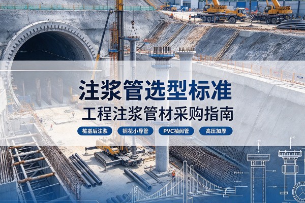 珠海注浆管选型标准