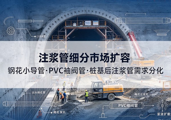 珠海注浆管细分市场扩容，隧道钢花小导管、PVC 袖阀管、桩基后注浆管需求分化